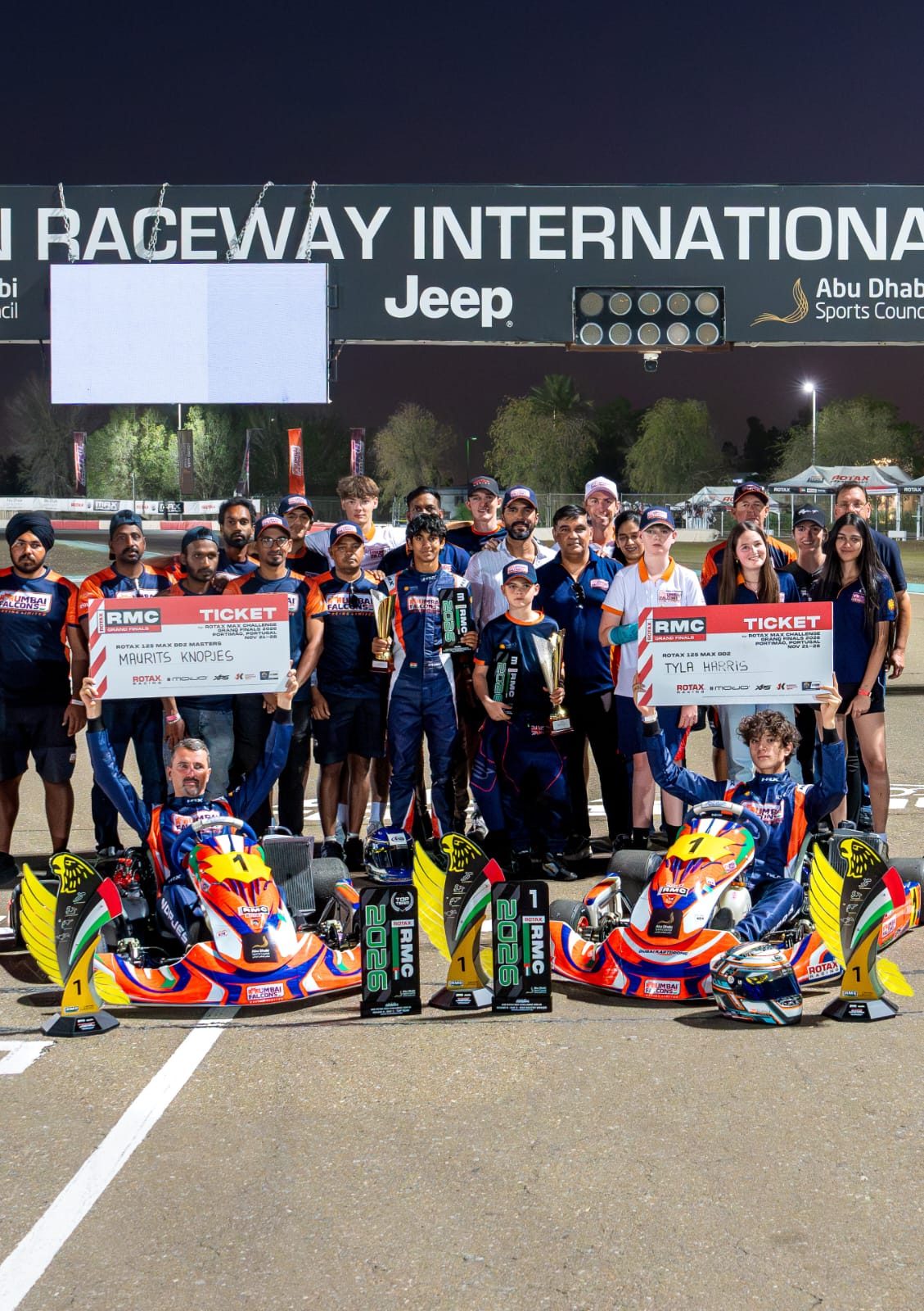 Mumbai Falcons Claims Honors in UAE Rotax Max Championship 2025–2026